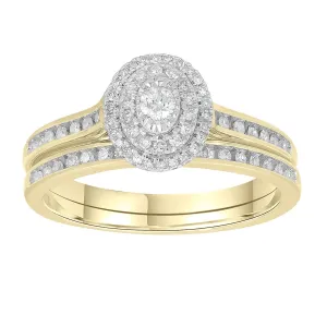 0.33ct Round Brilliant Diamond Engagement Ring Set In 9Ct Yellow Gold
