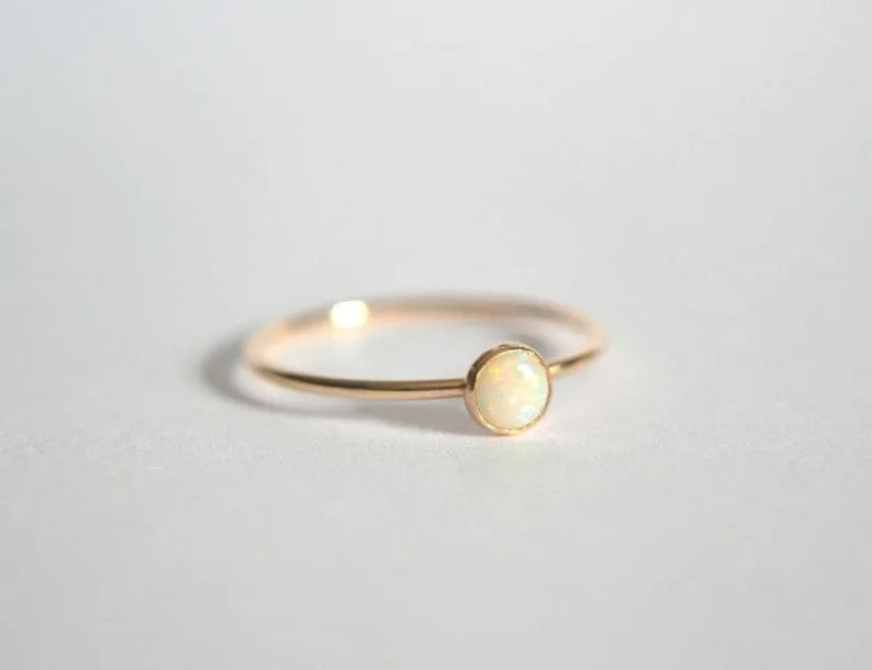 14k Emma Natural Opal Ring
