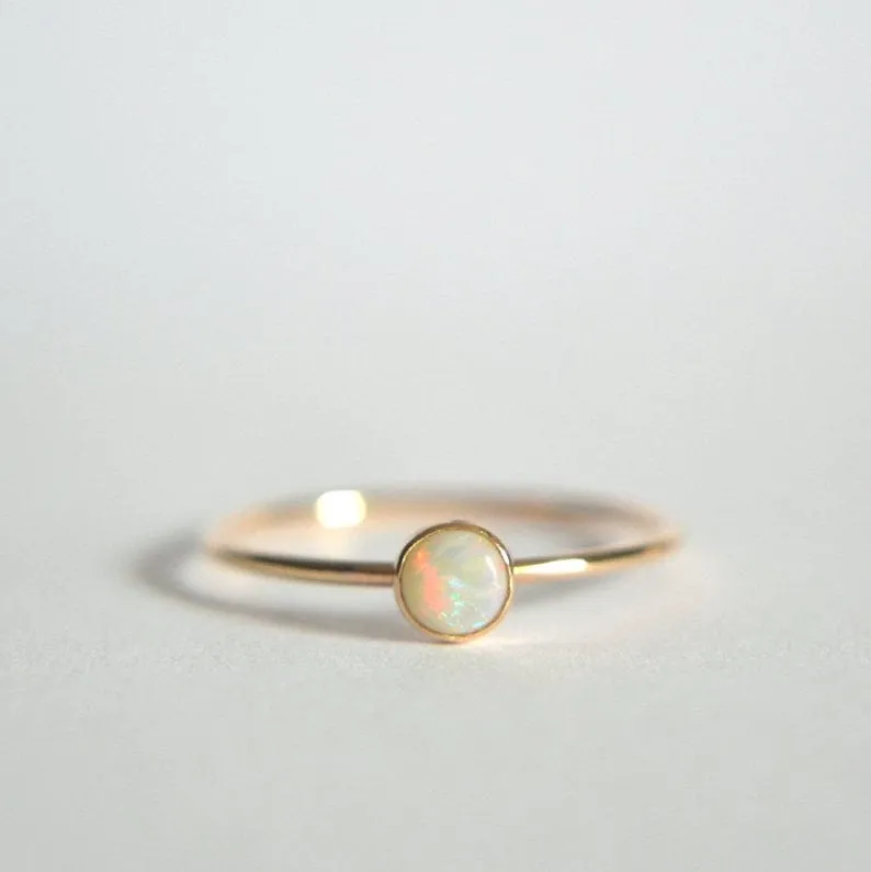 14k Emma Natural Opal Ring