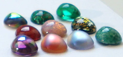 18x13mm (3331) Pear Pendeloque Shape Cabochons (Specialty Colors)