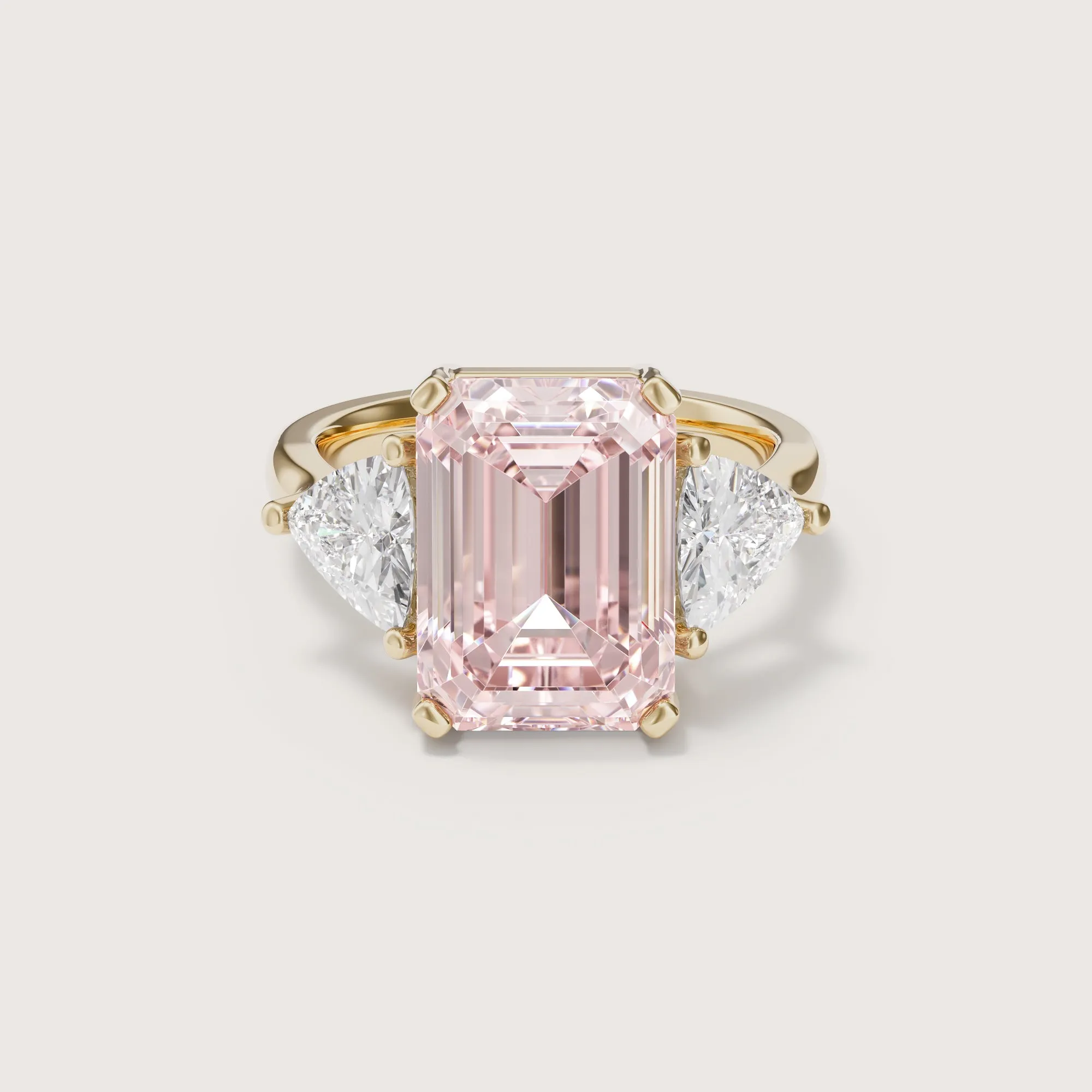 Anais Pink Emerald Trilliant Trilogy