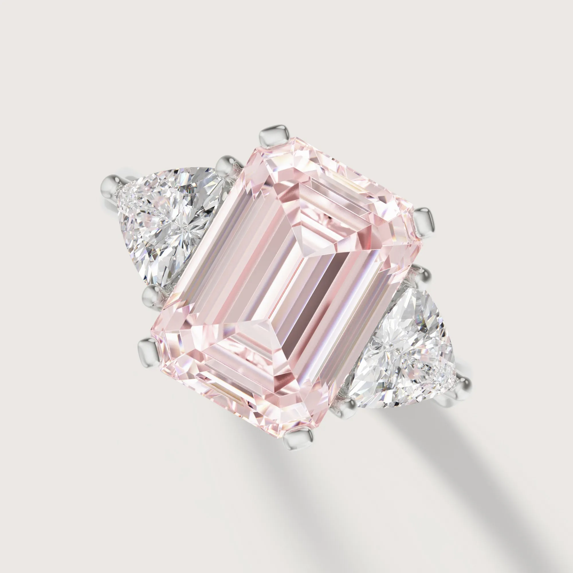 Anais Pink Emerald Trilliant Trilogy