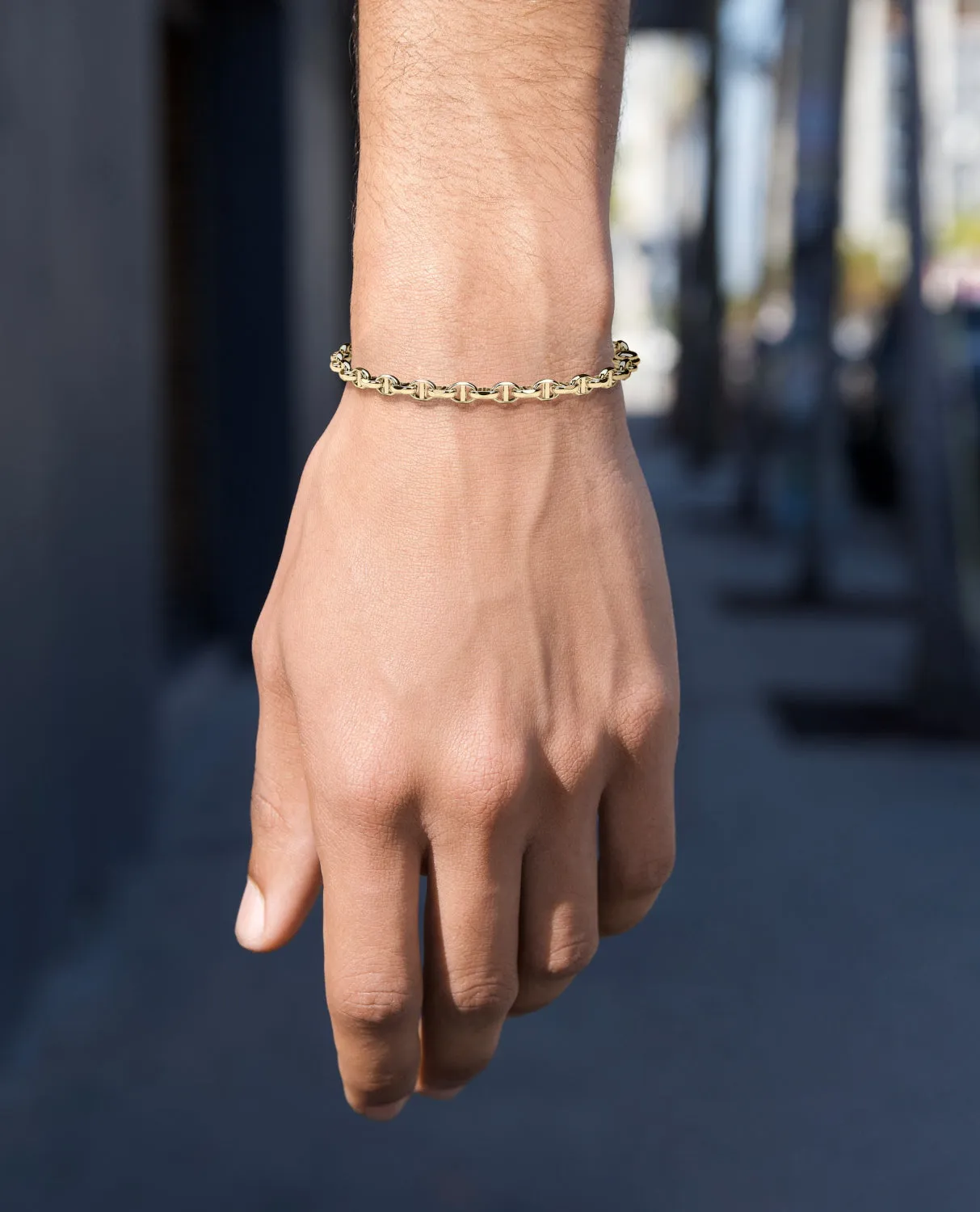 ANCHOR SOLID Bracelet in Gold