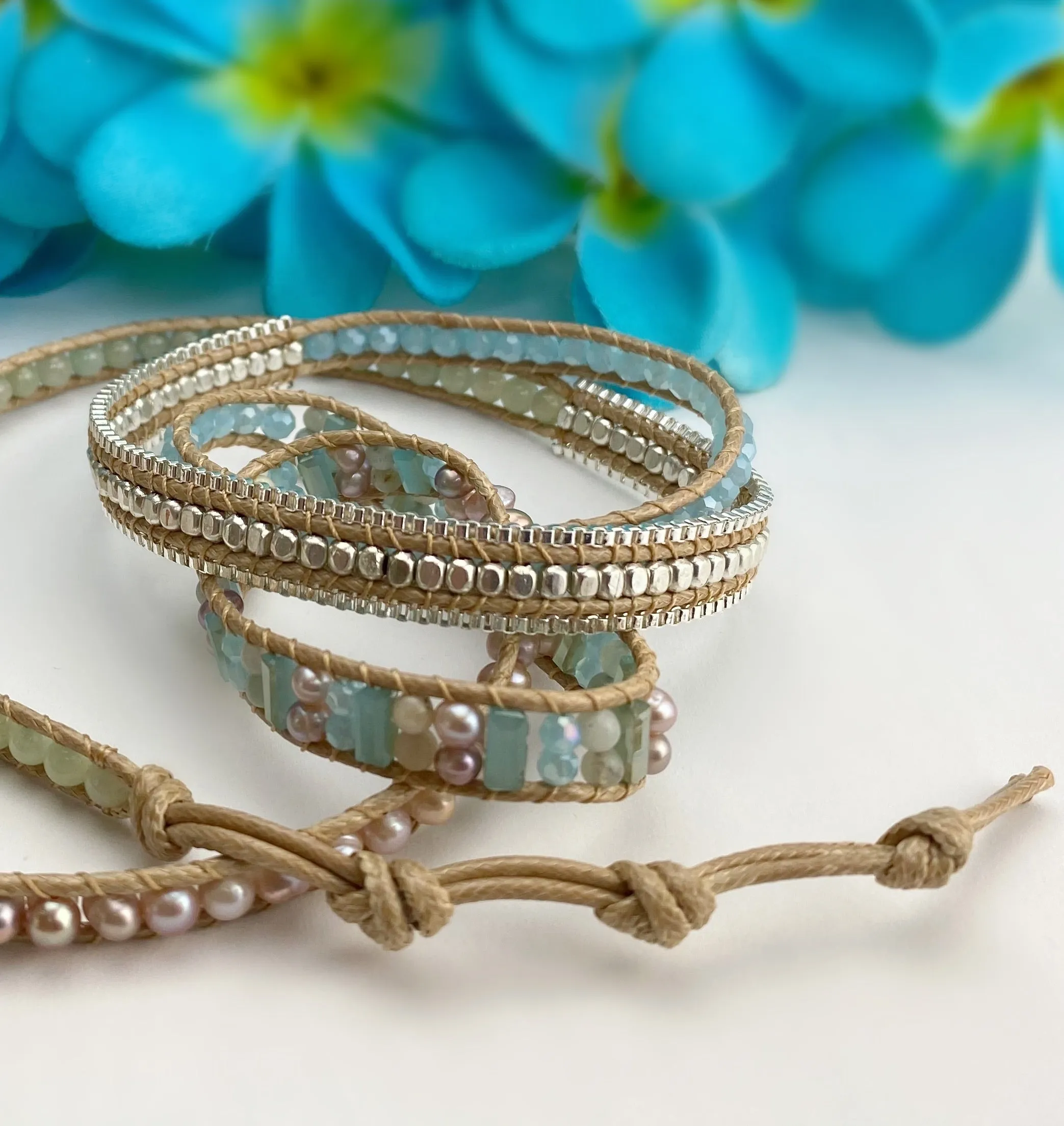 Blue Cloud Wrap Bracelet - SBRC1563