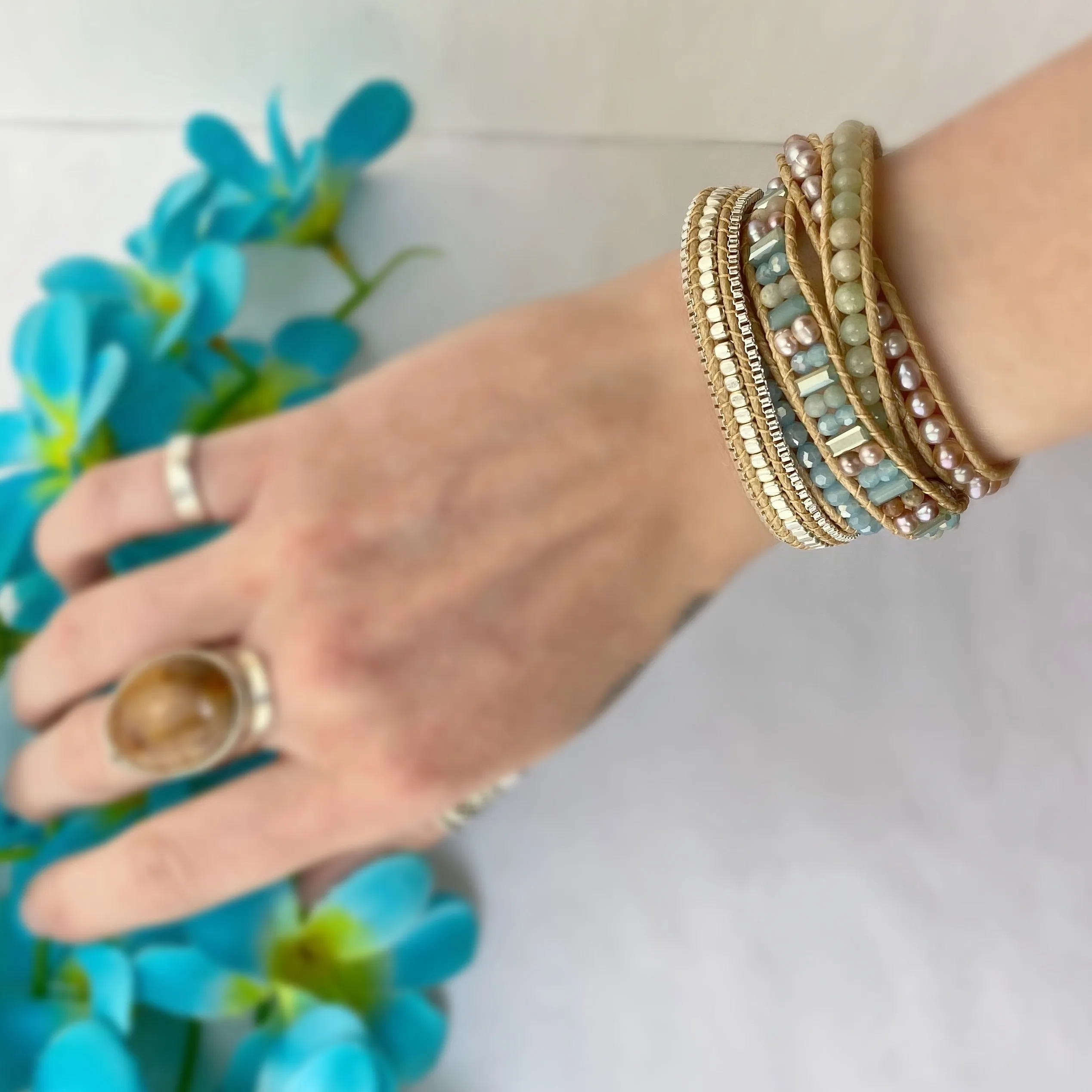 Blue Cloud Wrap Bracelet - SBRC1563