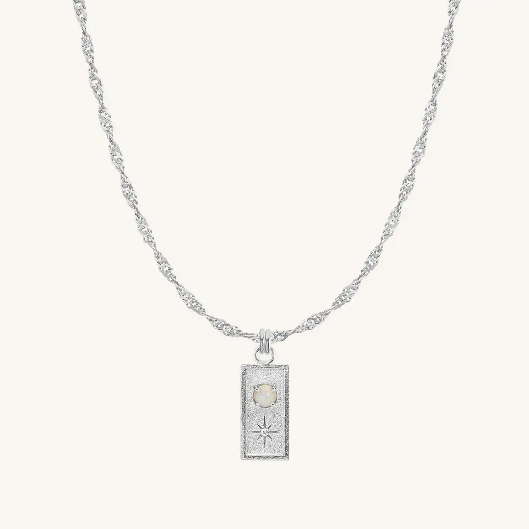 Cradle Created Opal Necklace