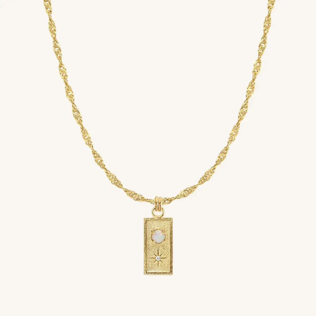 Cradle Created Opal Necklace