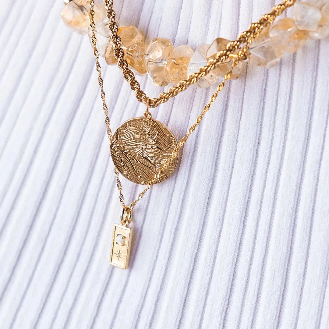 Cradle Created Opal Necklace