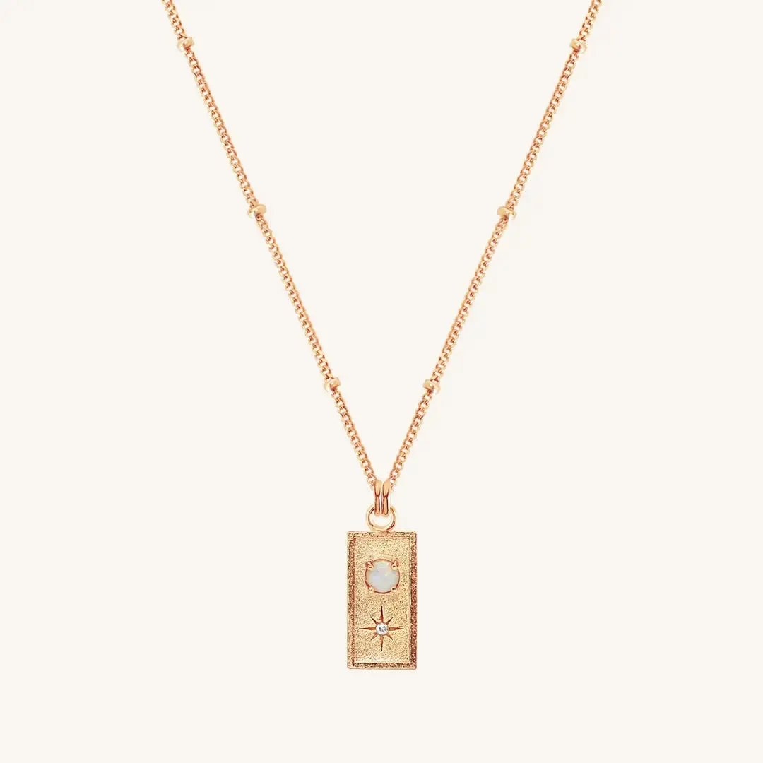 Cradle Created Opal Necklace
