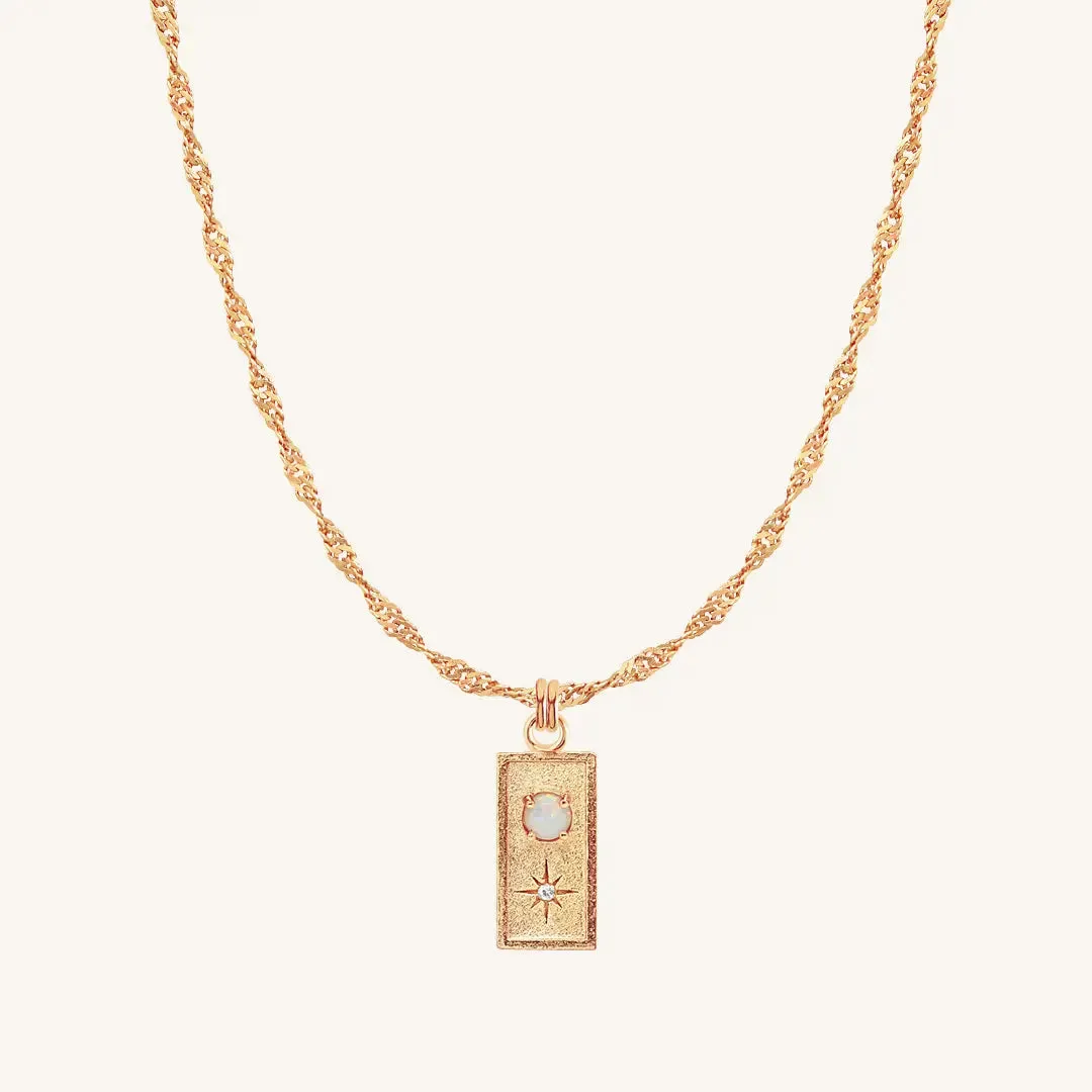 Cradle Created Opal Necklace