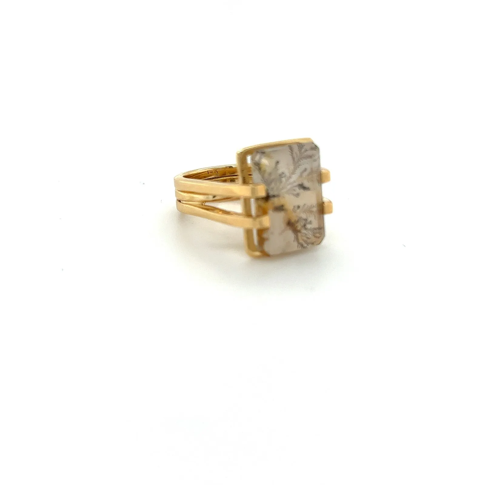 Dendritic Agate Cocktail Ring