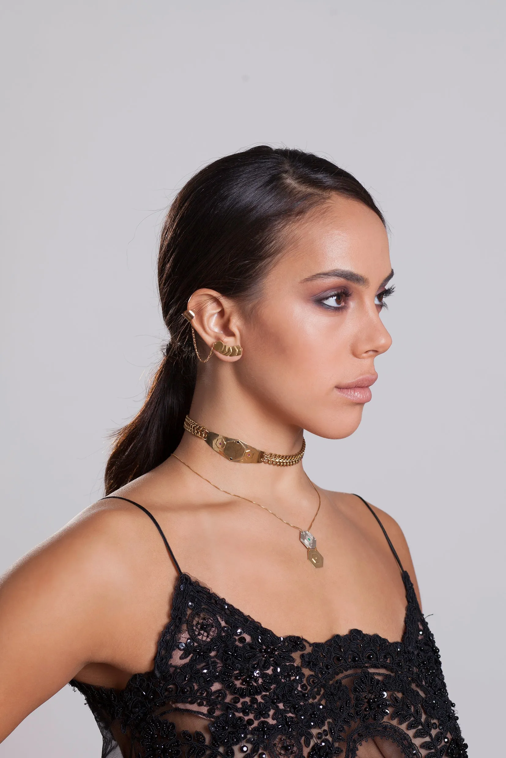 Diamond Choker with Stones