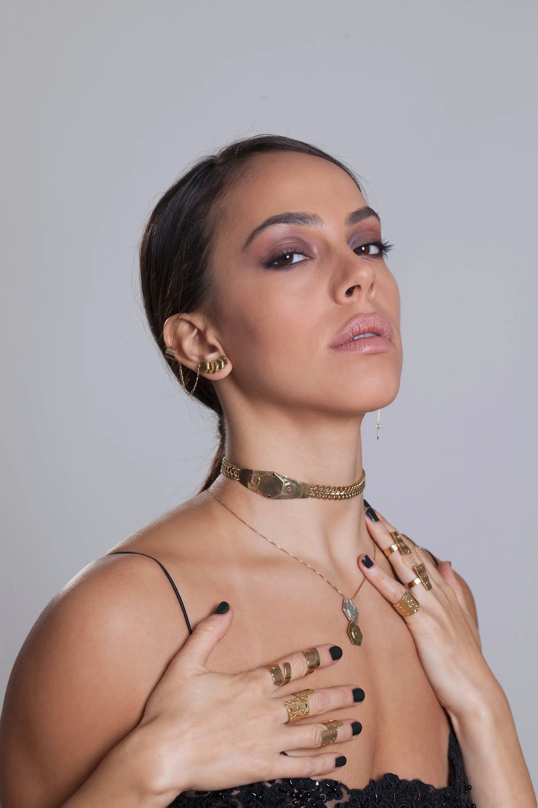 Diamond Choker with Stones