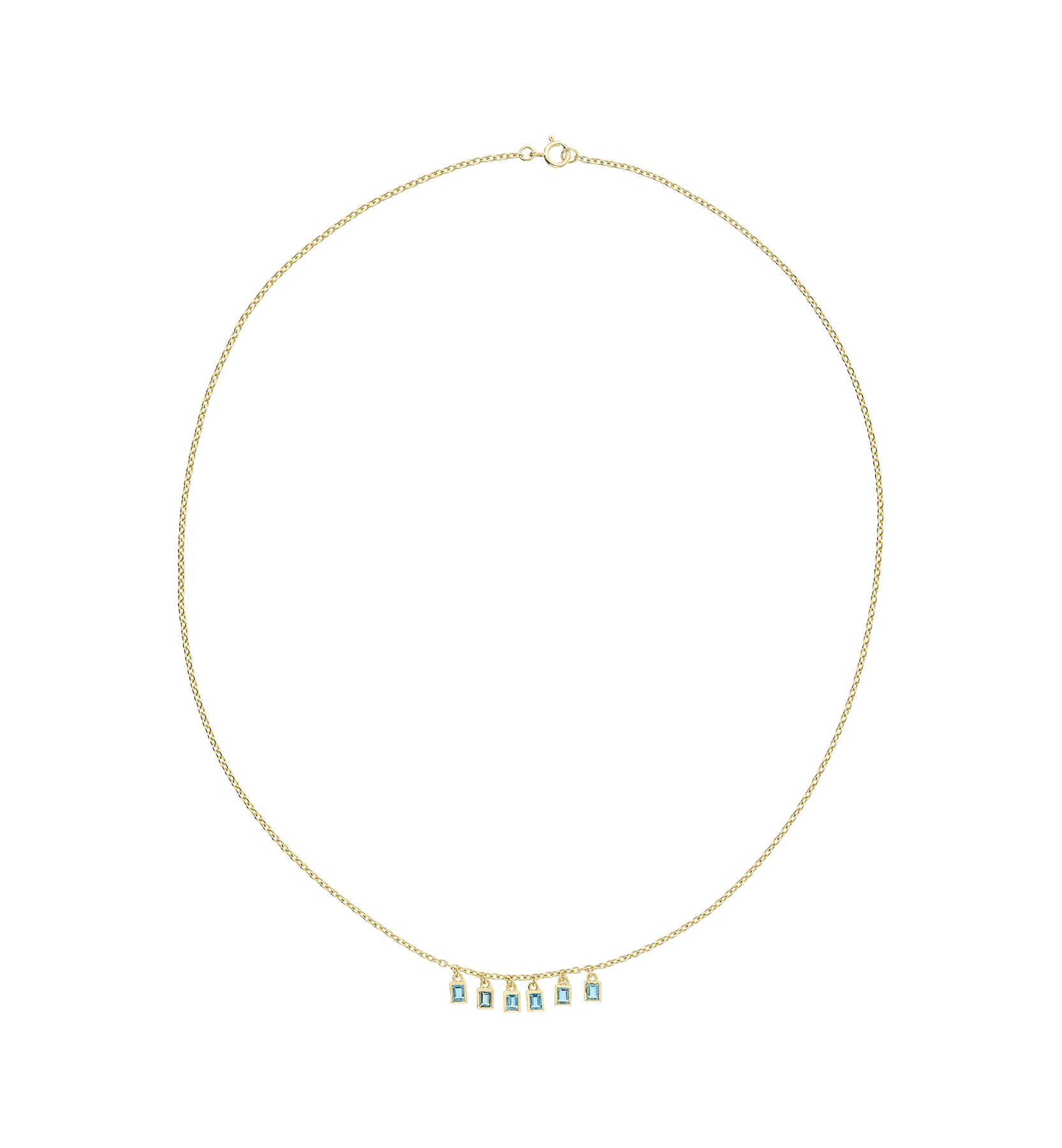 Drooping Aurelia Necklace 14K