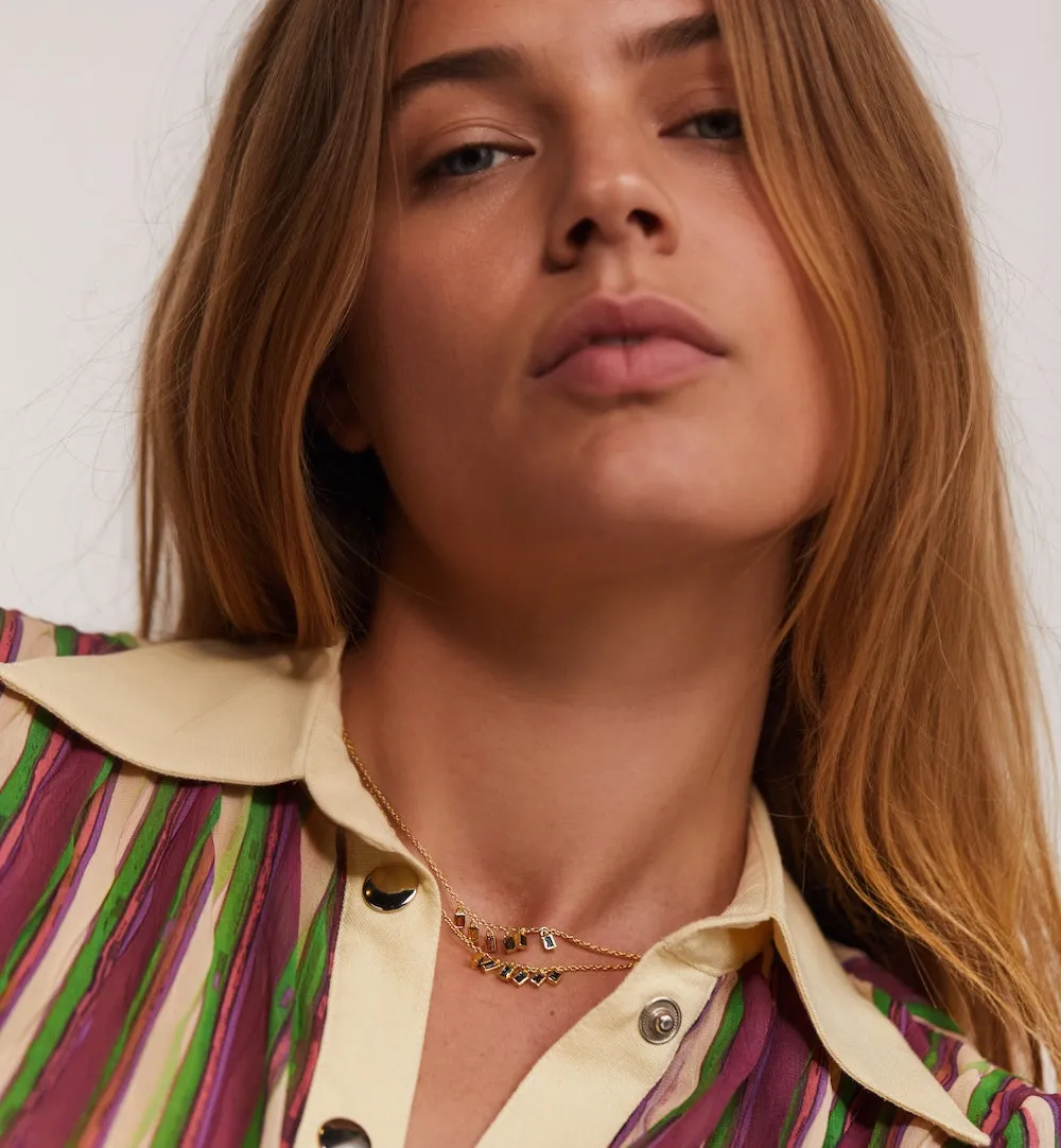 Drooping Aurelia Necklace 14K