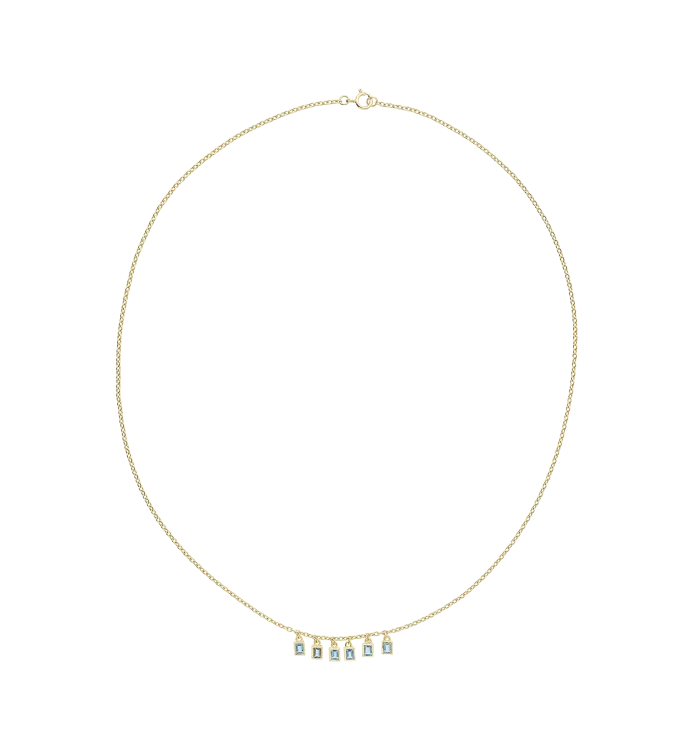 Drooping Aurelia Necklace 14K