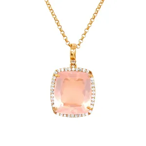 ECLECTIC Necklace (1134) - Rose Quartz / YG