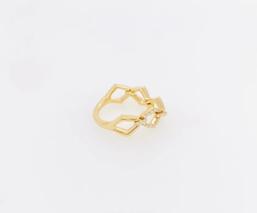 Flexible Links Diamond Ring