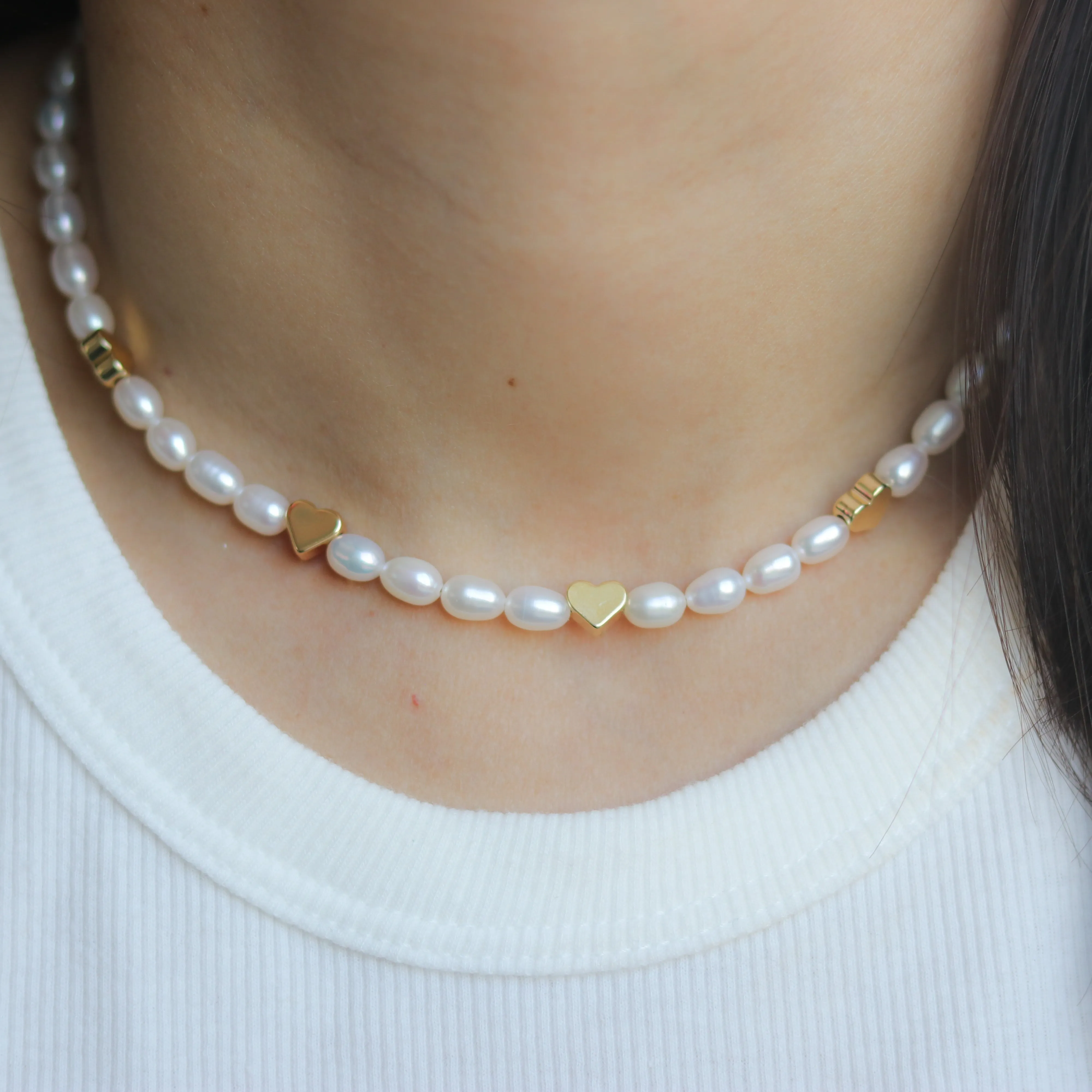 Hearts X Pearl Choker