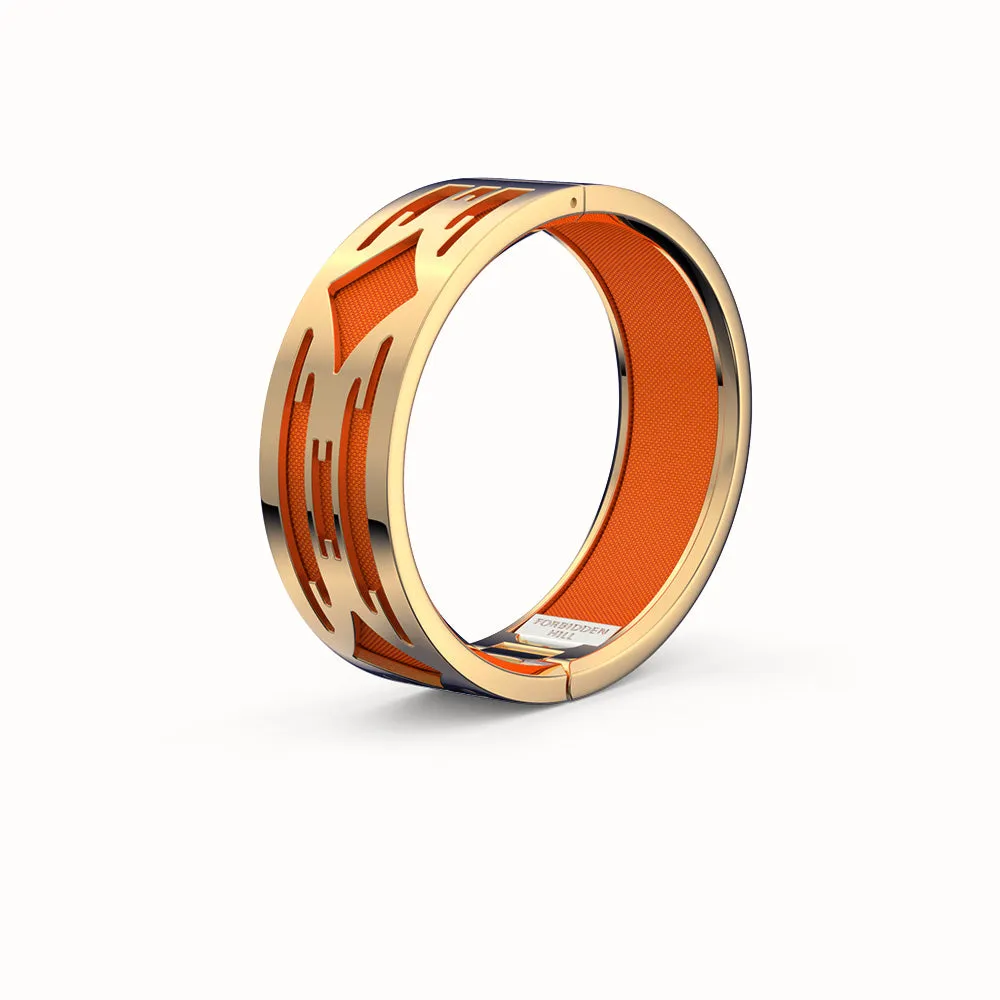 Ikat Bangle - Lava Orange