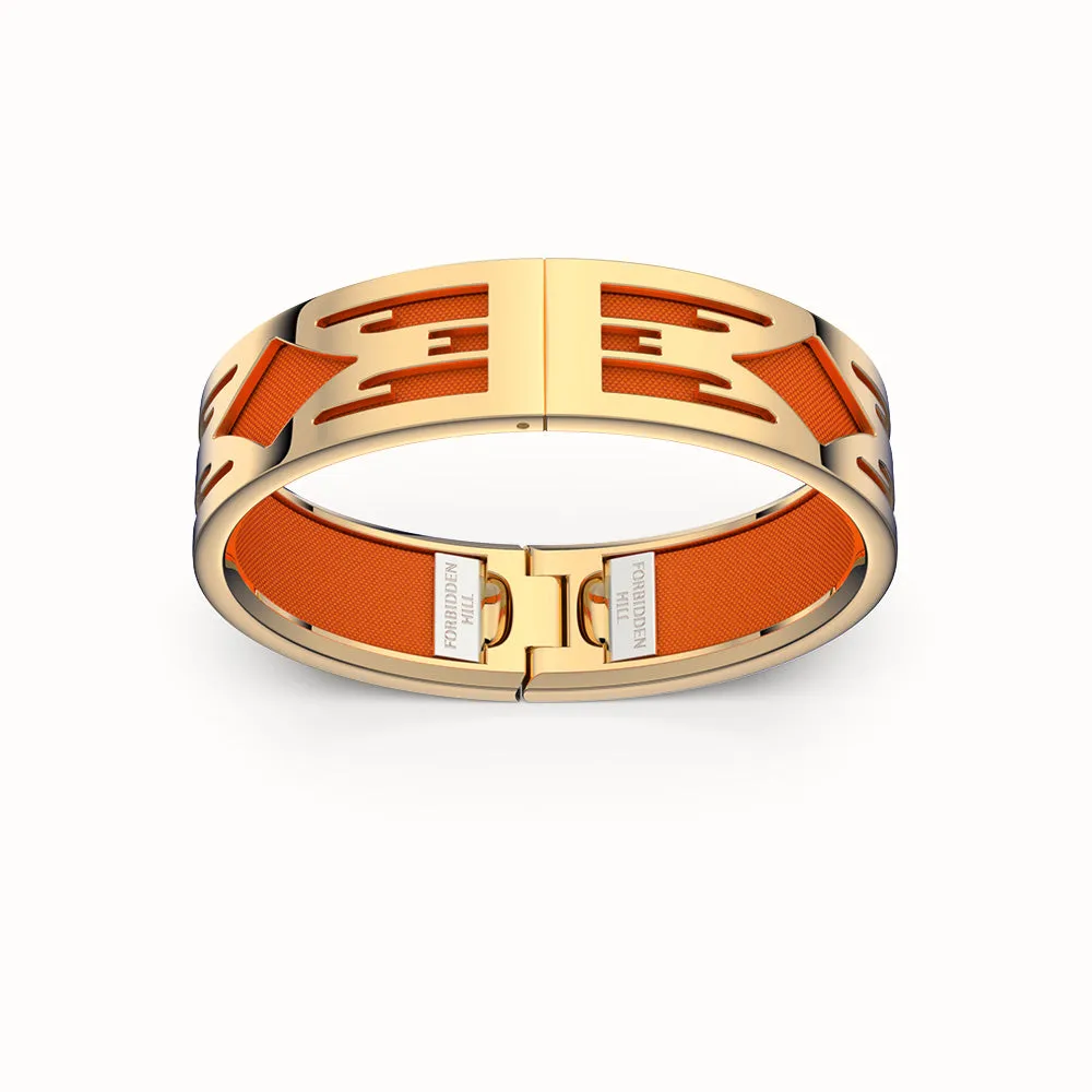 Ikat Bangle - Lava Orange