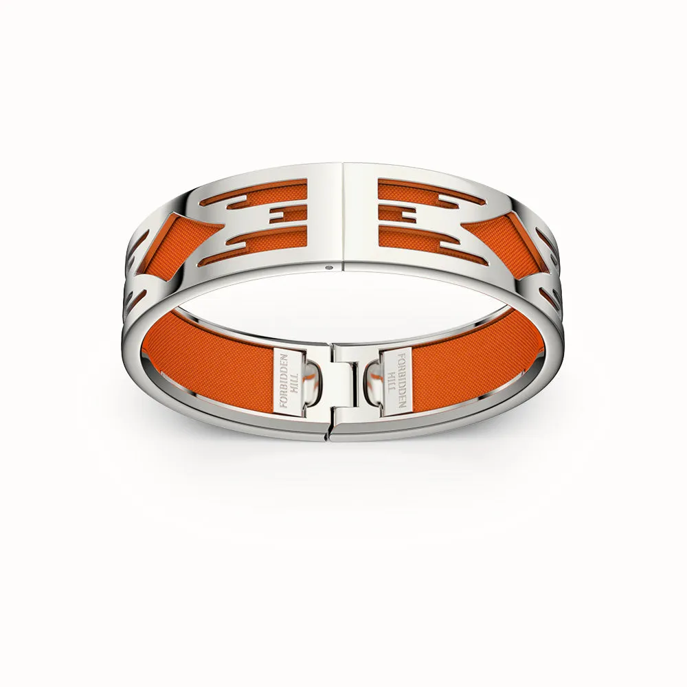 Ikat Bangle - Lava Orange