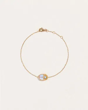 Inlay Scarab Bracelet