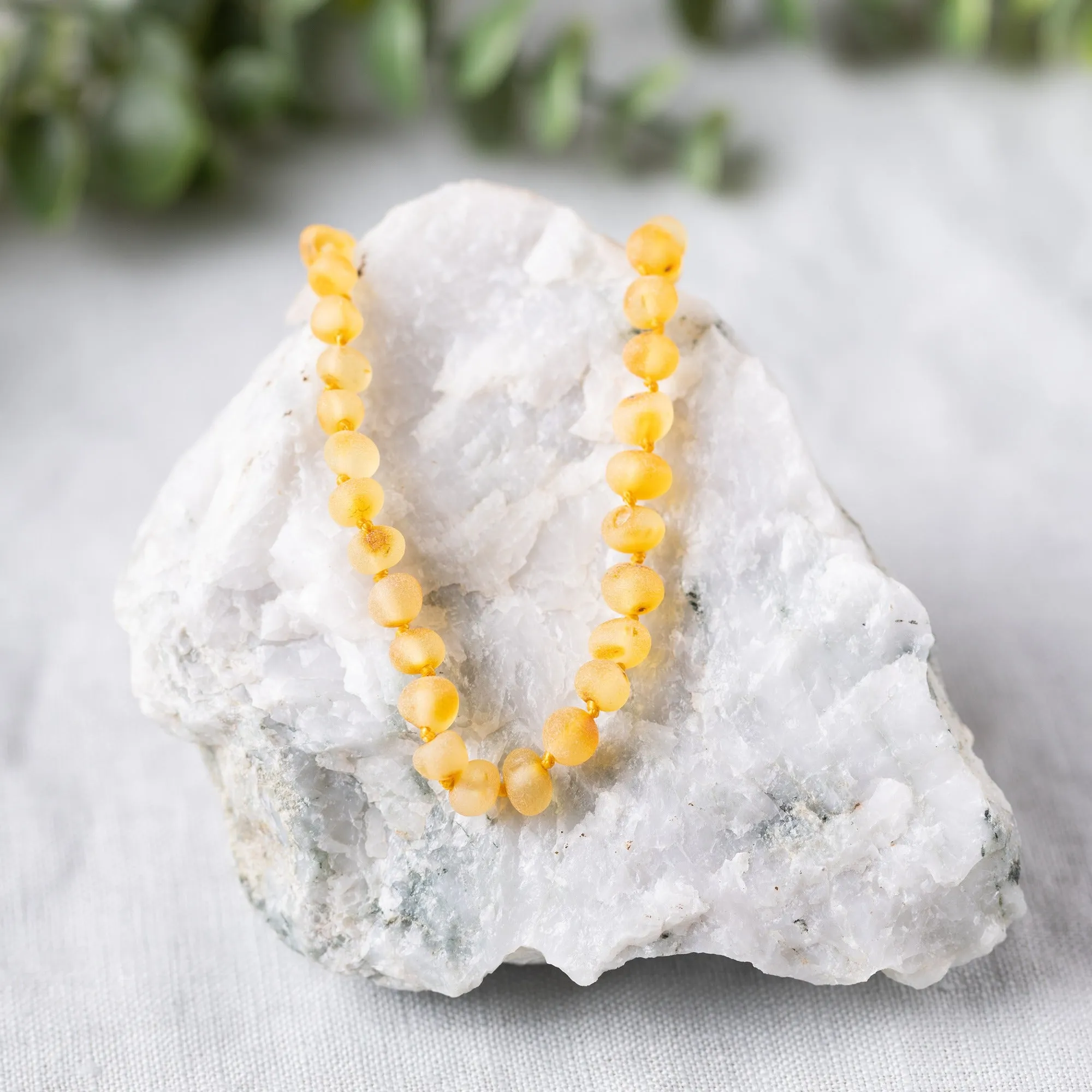 Kids | Raw Honey Baltic Amber Necklace