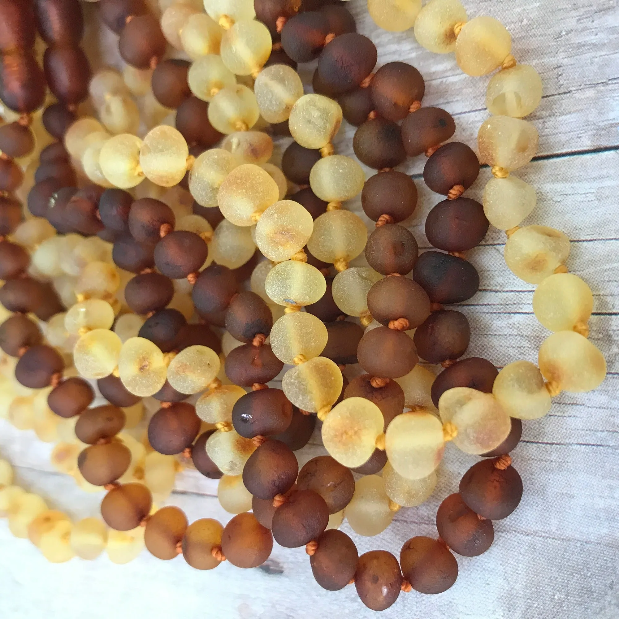 Kids | Raw Honey Baltic Amber Necklace