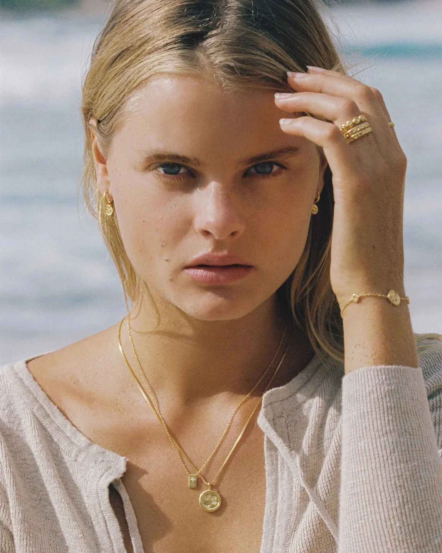 Kirstin Ash Moonrise Necklace, Gold