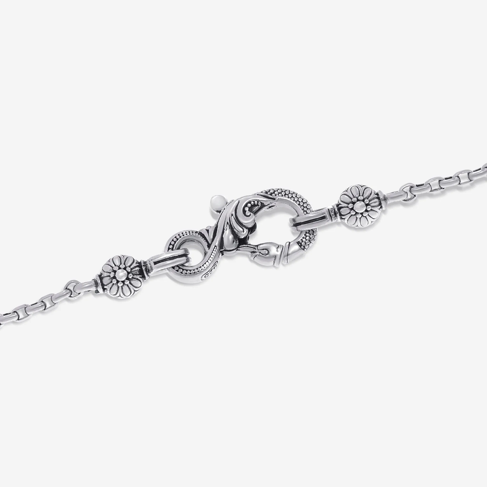 Konstantino Blue Topaz, Iolite and Pearl Cross Lariat Necklace KOMK4733-999-CUT