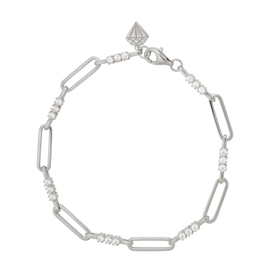 Link Topaz 925 Sterling Silver Bracelet