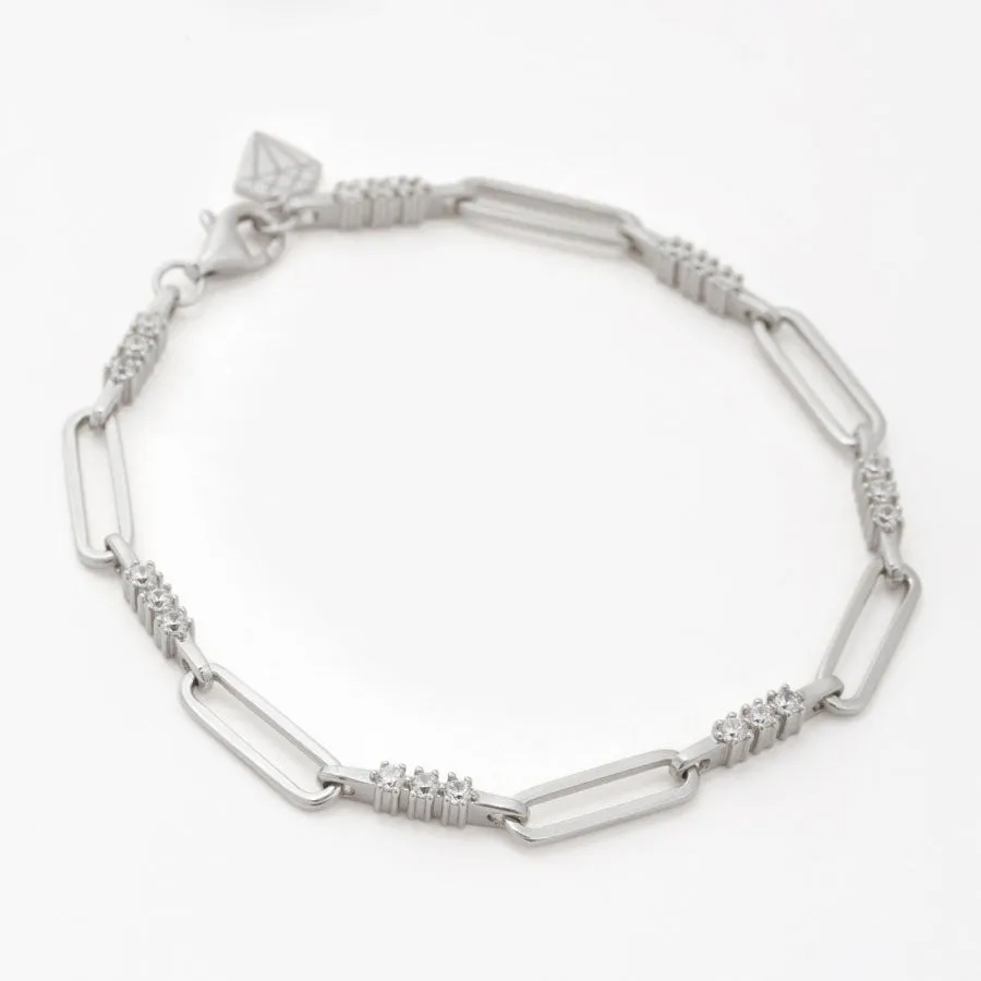 Link Topaz 925 Sterling Silver Bracelet