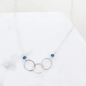 LONDON BLUE TOPAZ LOOPED NECKLACE