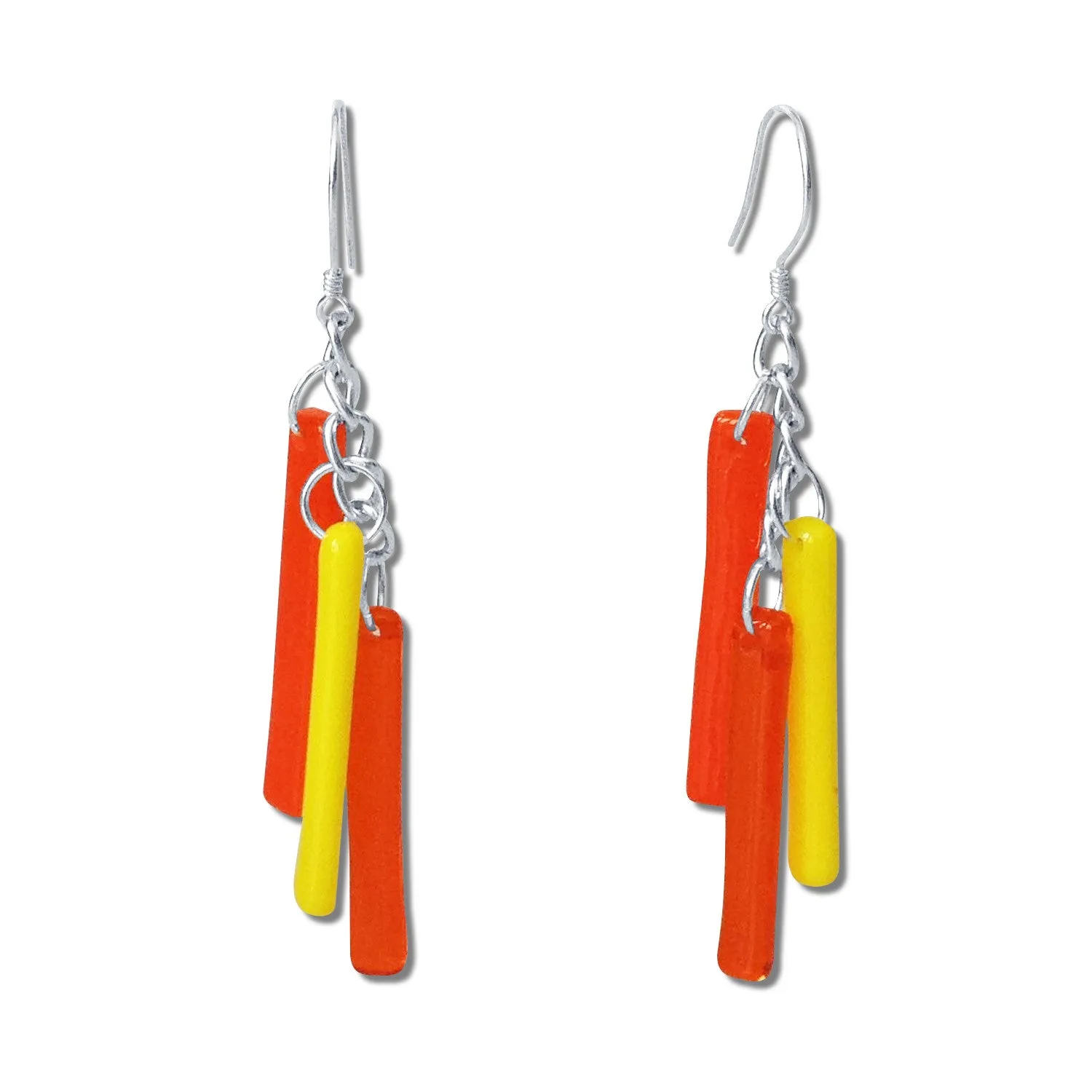 LTRAC Glass Earrings - Black
