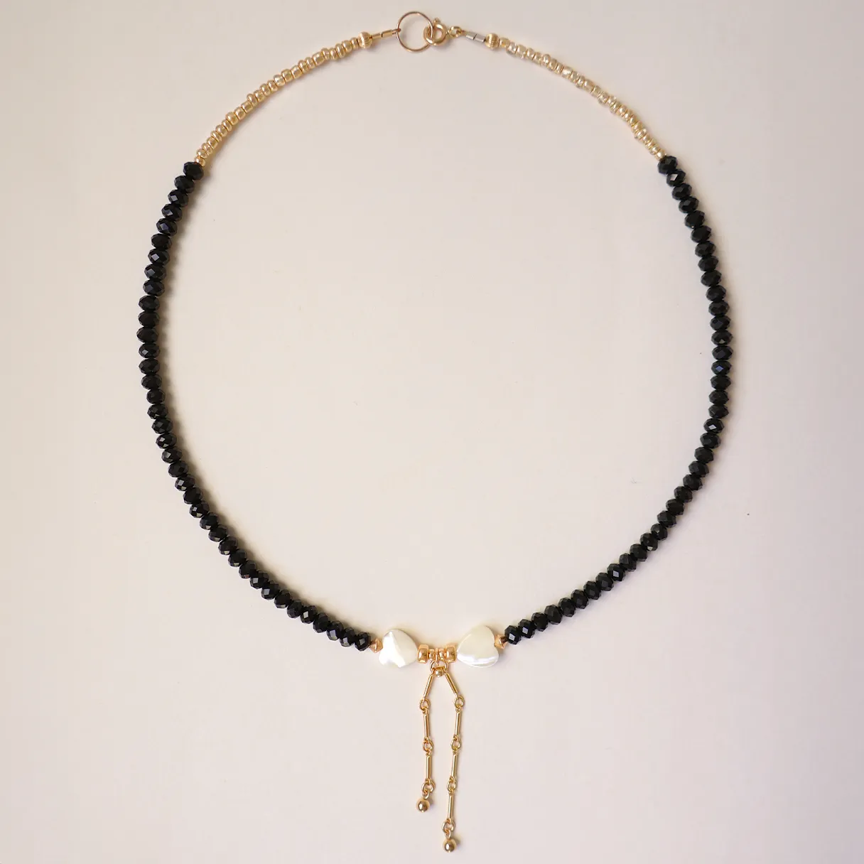 Marlène Black Tie Necklace