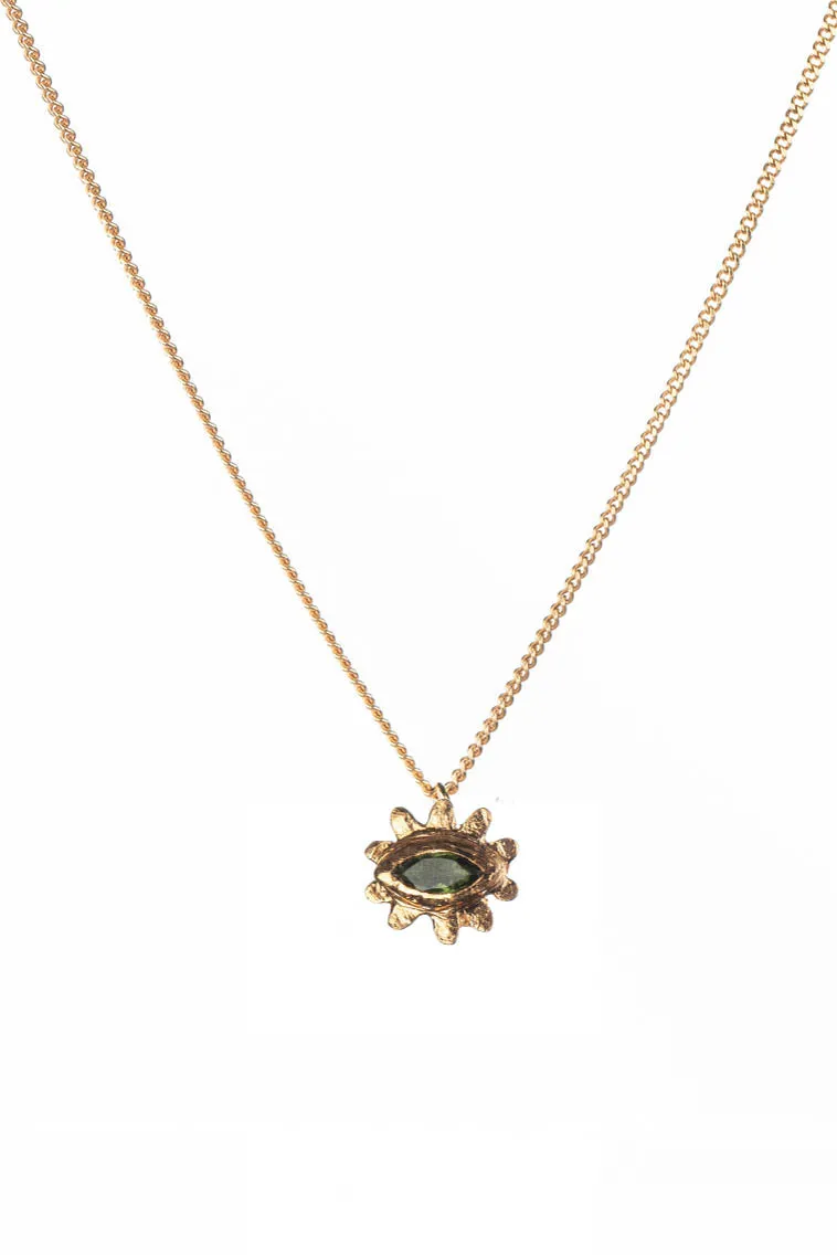 Marquise flower necklace