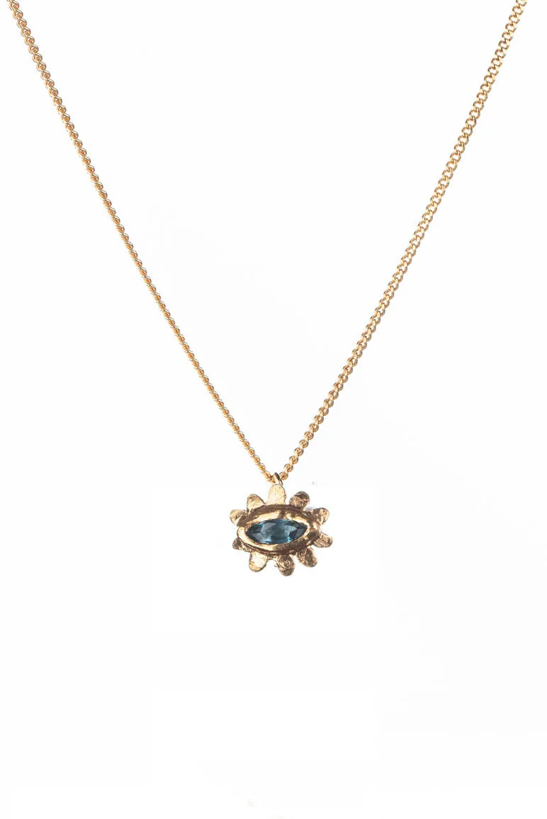 Marquise flower necklace