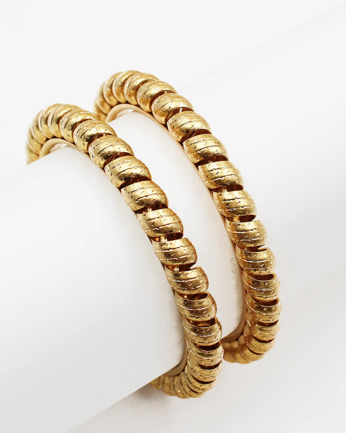 Metal Rope Double Layer Bangle Set