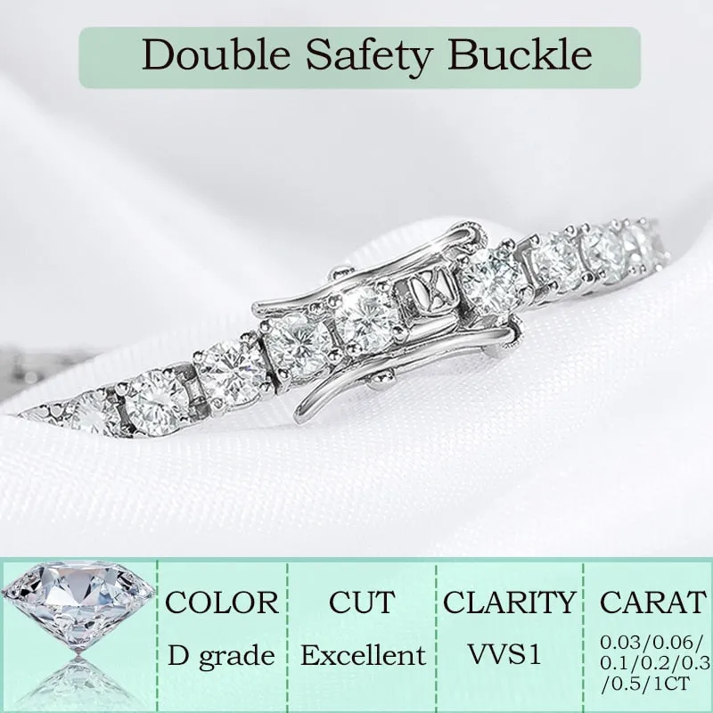 Moissanite Tennis Bracelet for Women