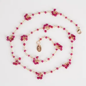 Nyad Ruby necklace in 14k Gold