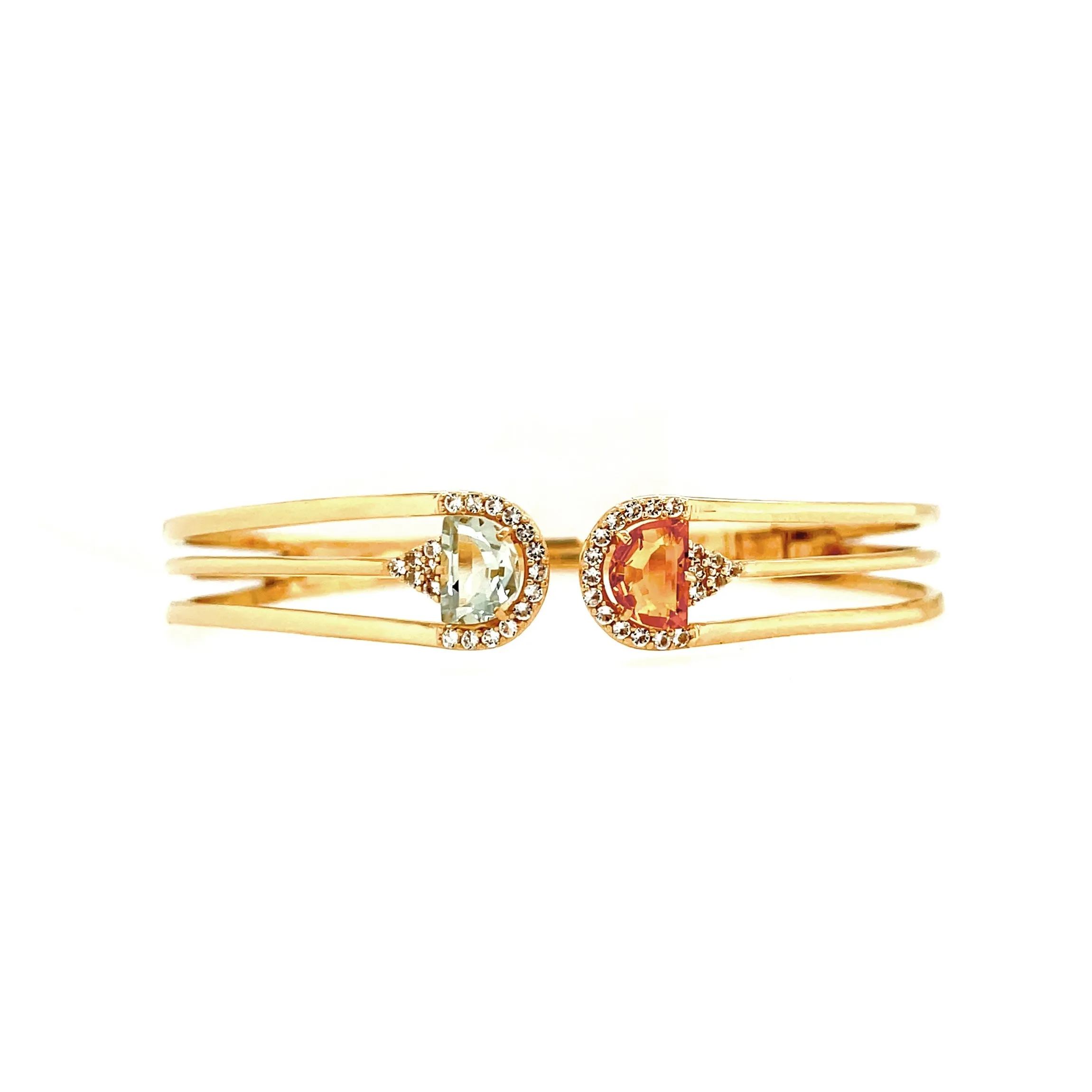 PENDULUM Bracelet - Citrine, Praziolite / YG