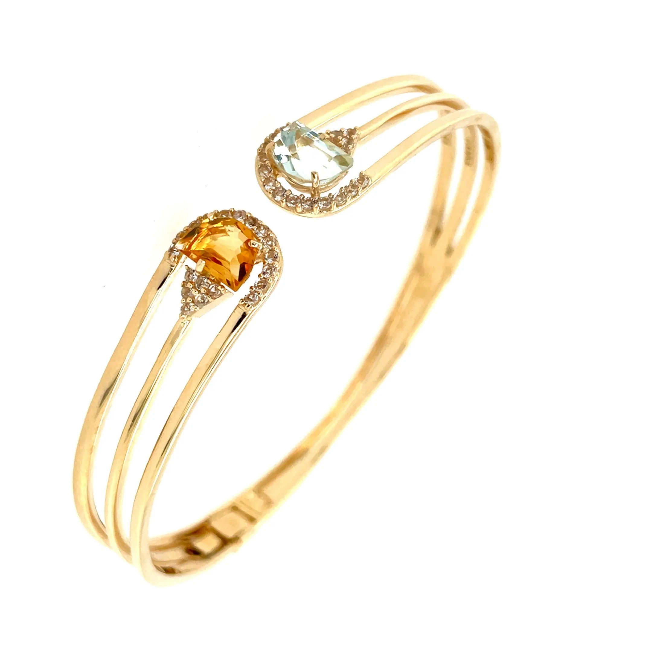 PENDULUM Bracelet - Citrine, Praziolite / YG