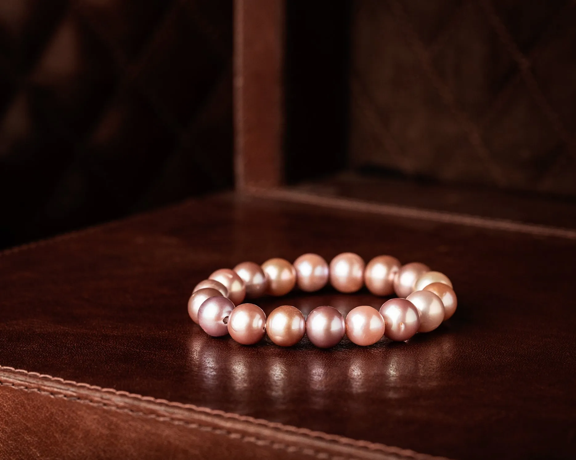 Pink Edison Stretch Bracelet