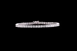 Platinum Diamond Line Bracelet