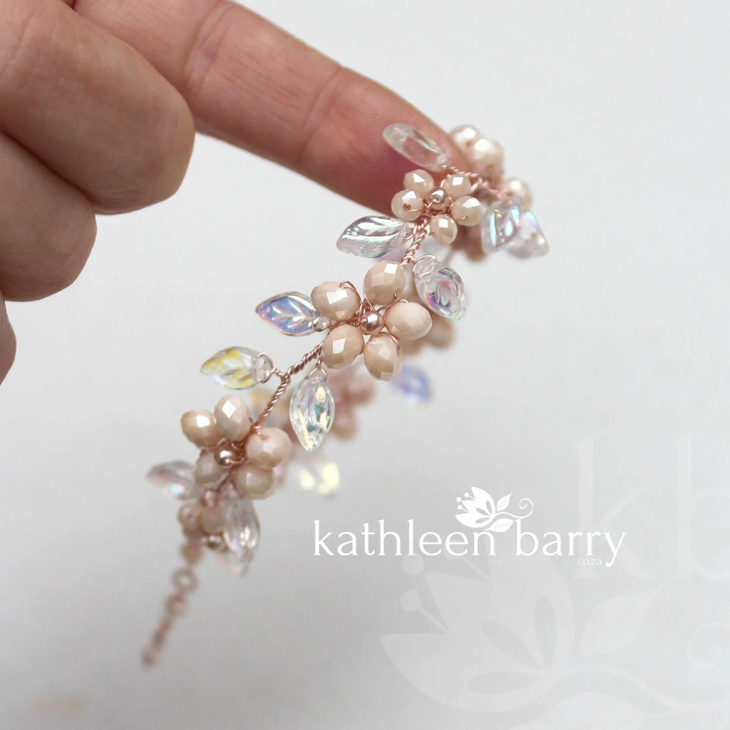 Quinn floral bracelet - color & metallic options available