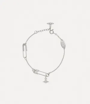 Safety Pin Bracelet - Silver - 6102023T-01P019