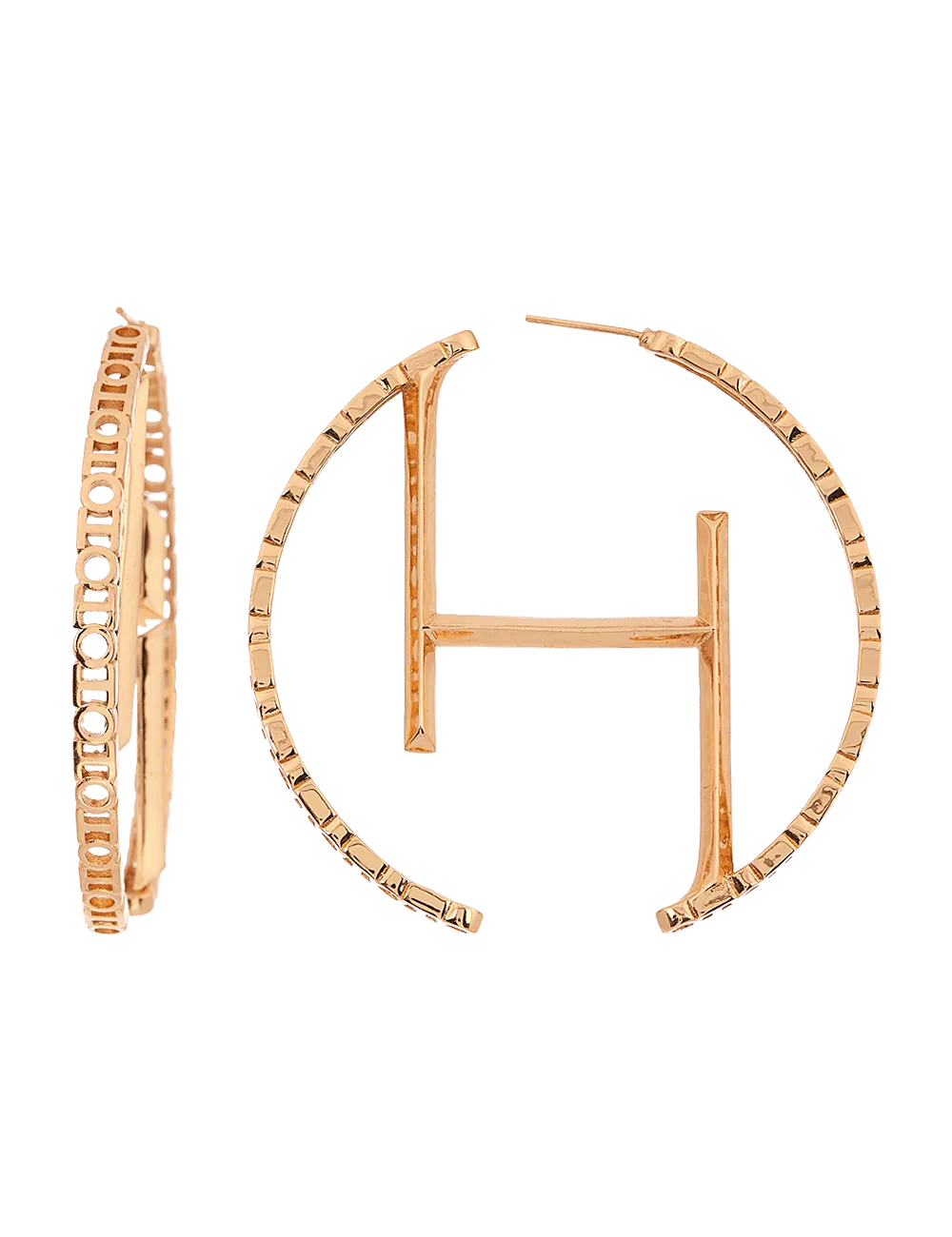 Shraddha Kapoor Wearing O.H Monogram Hoop Earrings (Cosmopolitan Cover - Issue)