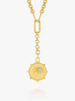 Statement North Star Necklace - Gold - NSN3GP