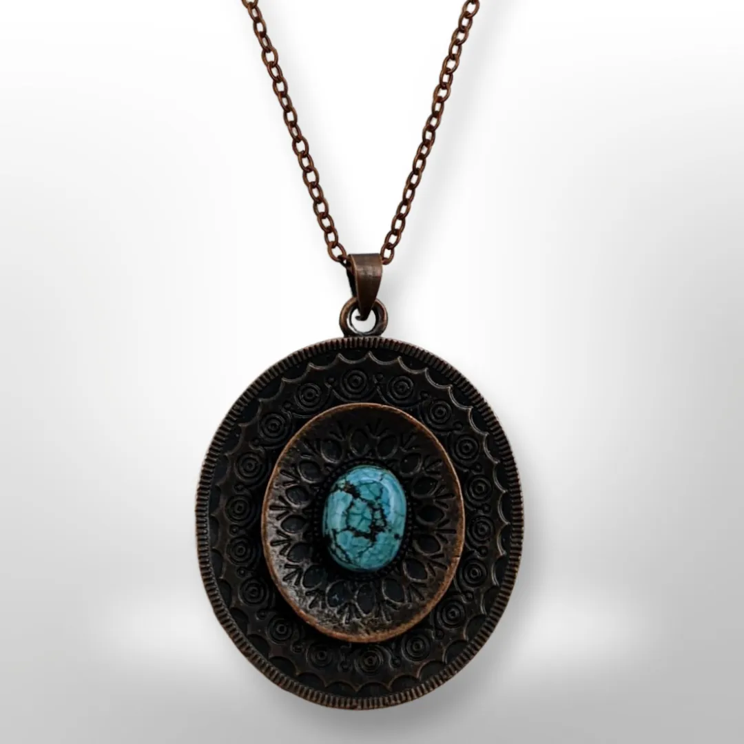 Tibetan Turquoise, Copper, Necklace